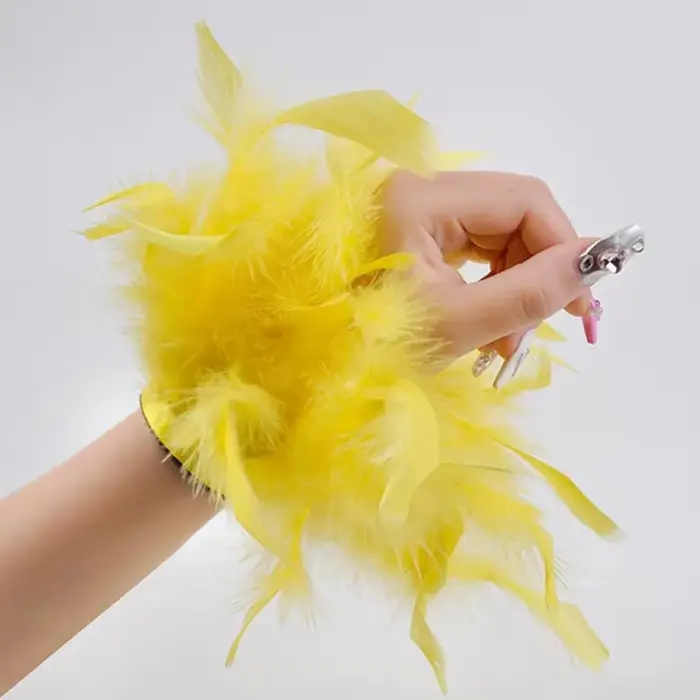 Nouvelle mode plumes Bracelet manches ongles ornement