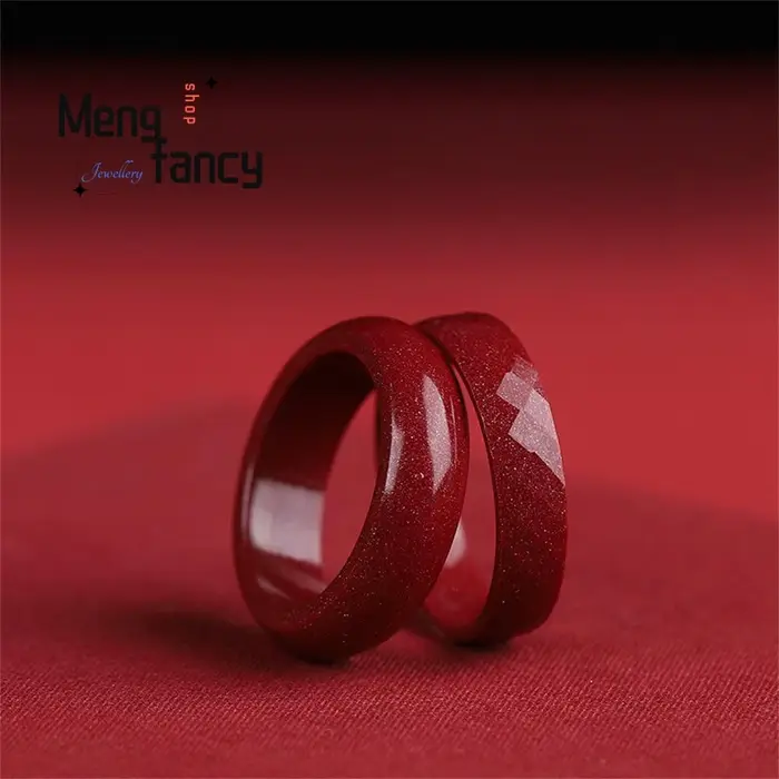 Bague de Cinabre Authentique Naturelle