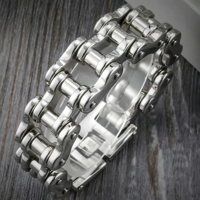 Bracelet chaîne moto Rock And Roll pour homme