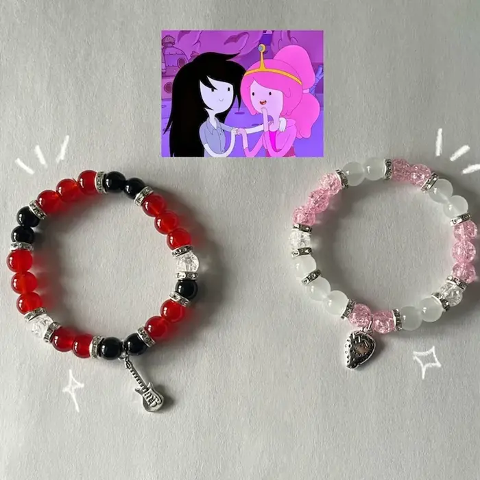 Bracelet assressentiMarceline x Princess, fait à la main, Anime perlé, Y2K, 1Pc