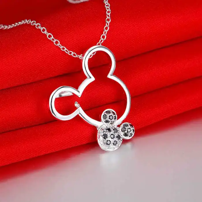 Collier pendentif en argent Sterling 925 pour femmes