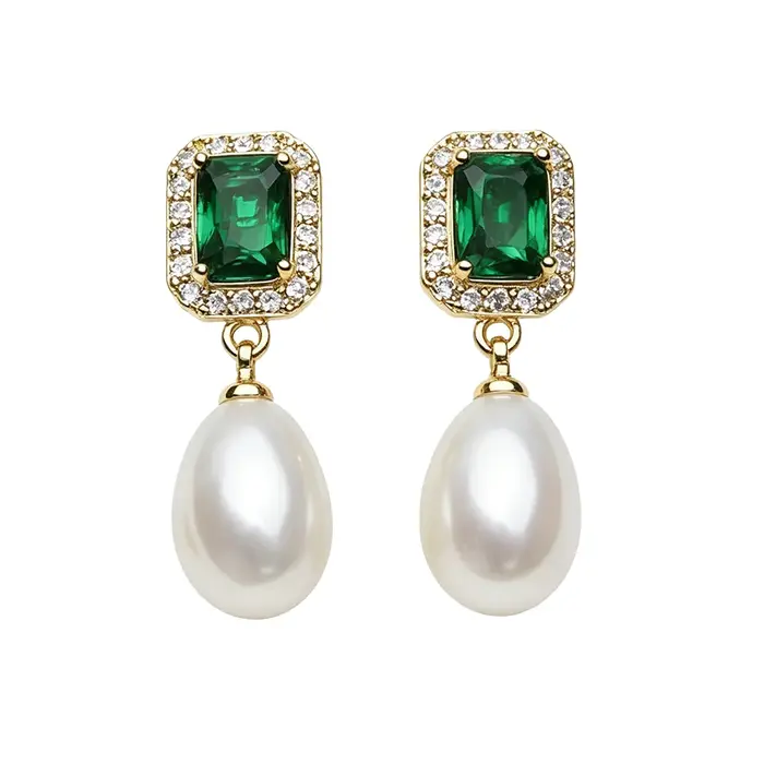 Boucles d'oreilles en perles naturelles d'eau douce étoilées en argent sterling pour femmes, cadeau idéal pour mère ou anniversaire, bijoux décontractés et élégants pour occasions spéciales
