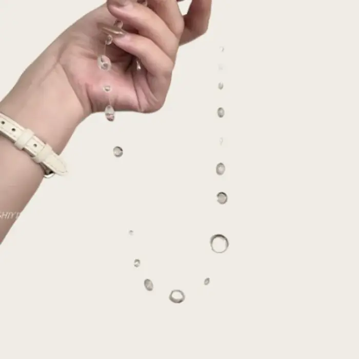 Ensemble de bijoux de pluie de rosée