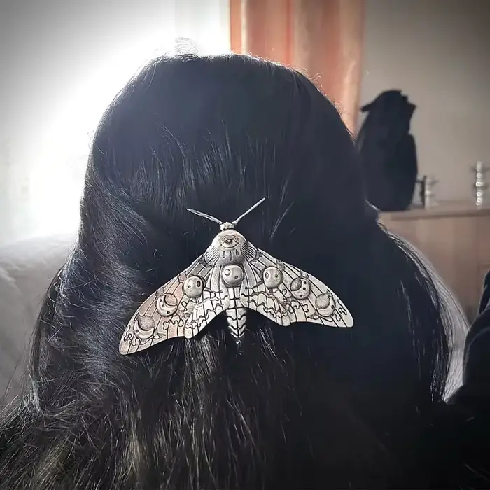 Pince à cheveux gothique Vintage, décor de papillon, épingle à cheveux, accessoires pour décoration 
