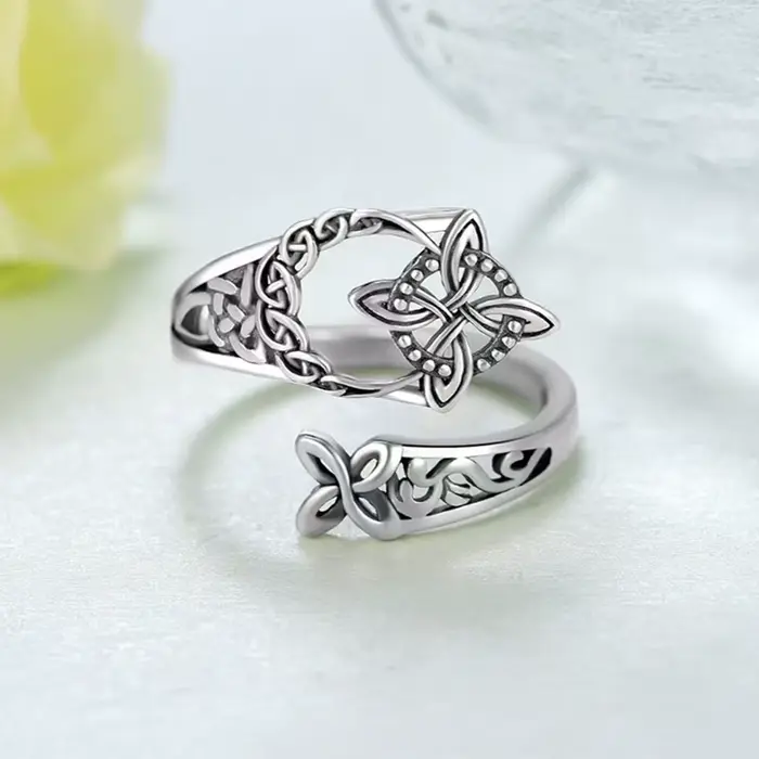 Bagues ajustables pour femmes, couleur argent, asymétriques, géométriques irrégulières, pour femme, 