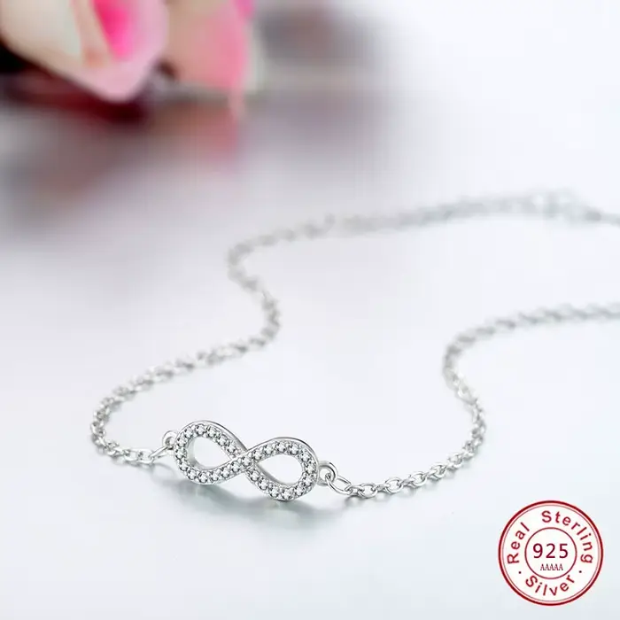 Bracelets avec nœud papillon en argent Sterling 925 pour femmes, or Rose, romantique, en Zircon clai