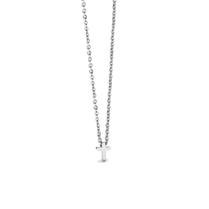 Collier croix en or pour femmes, couleur or, acier inoxydable, mode femme, petit pendentif croix de 