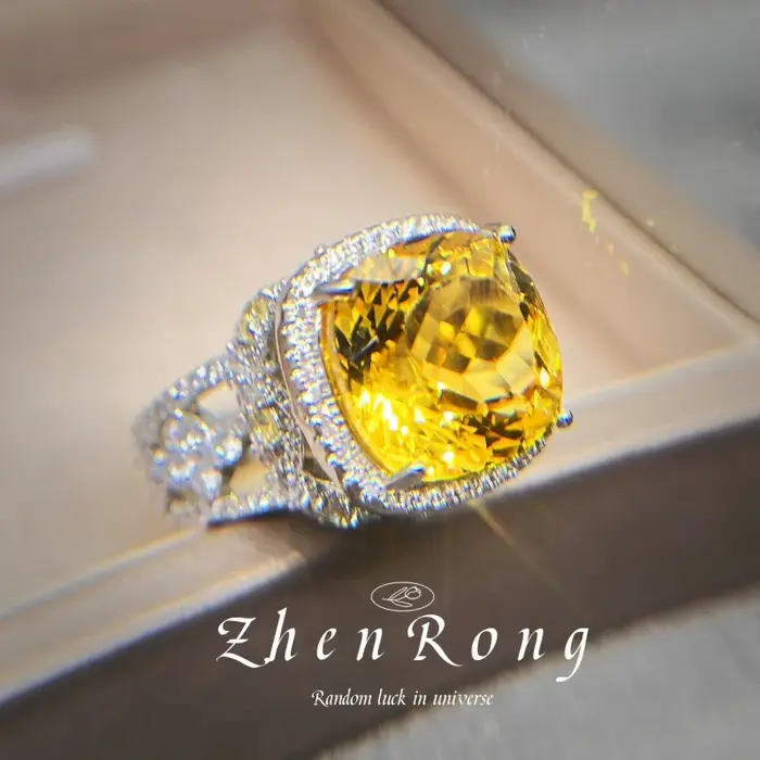 Bague pour femme plaquée argent-ors avec pierres précieuses rubis émeraude couleur fantaisie
