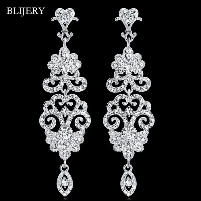 BLIJERY – boucles d'oreilles de luxe en forme de lustre pour femme