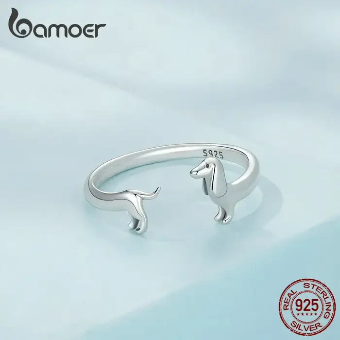 Bamoer – bague ouverte en argent Sterling 925 pur