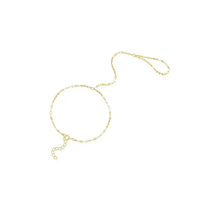 Bracelet en or brun rougeâtre tracker d'humeur chaîne et maillons bijoux de main mode pour femmes occasions spéciales