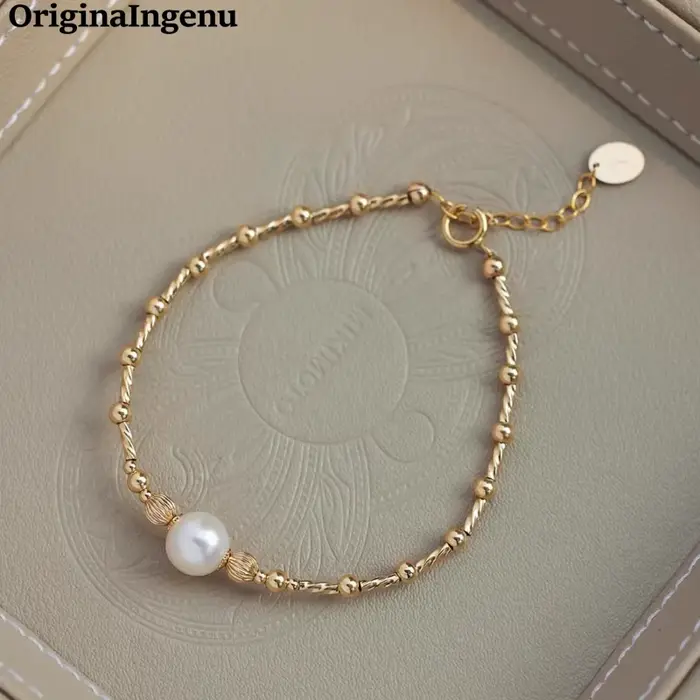 Bracelet de perles naturelles personnalisé