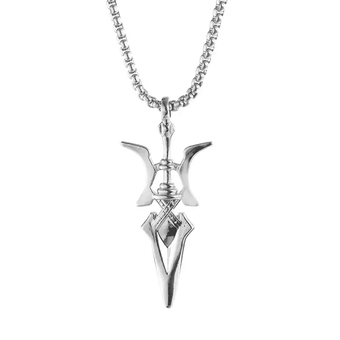 Misa Amane Anime Cosplay Collier, Pendentif Hallebarde, Colliers de la raq, Halloween Cosplay, Bijou