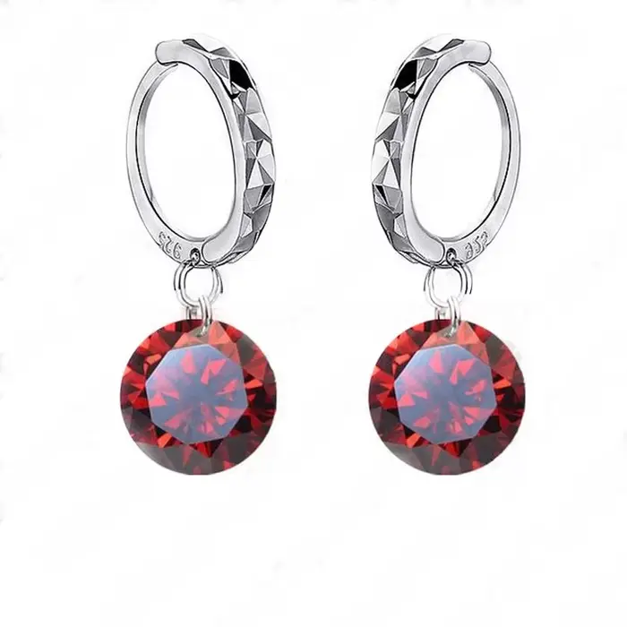 Boucles d'oreilles personnalisées en argent regardé 925 pour femmes