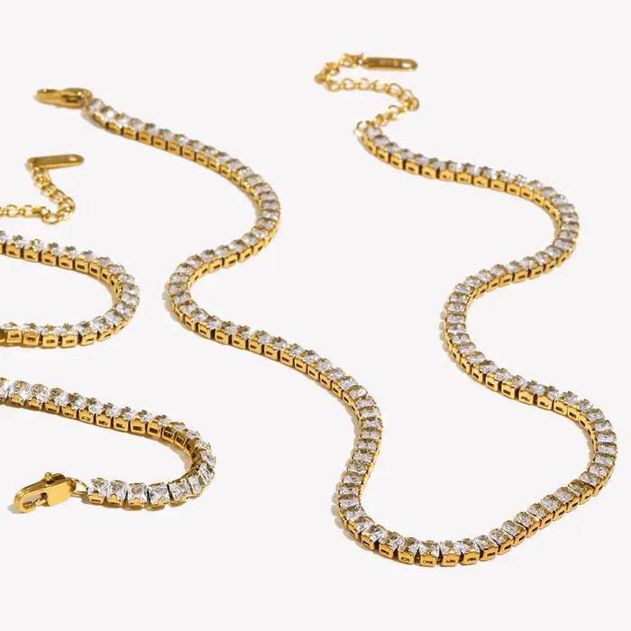 E.B.belle Tennis-Ensemble de bijoux de luxe pour femme