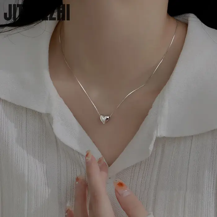 Collier pendentif en argent Sterling 925 pour femmes