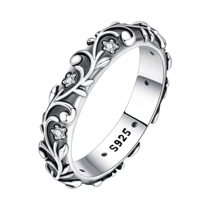 Orstarry – bague fermée en argent Sterling S925 pour femmes, motif Vintage, originale, bijoux de fêt