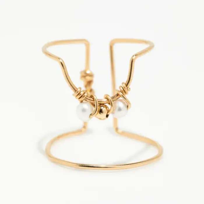 Bague pour ongles en or 14 carats, bague tressée, bijoux de luxe personnalisés, bijoux de créateur, 