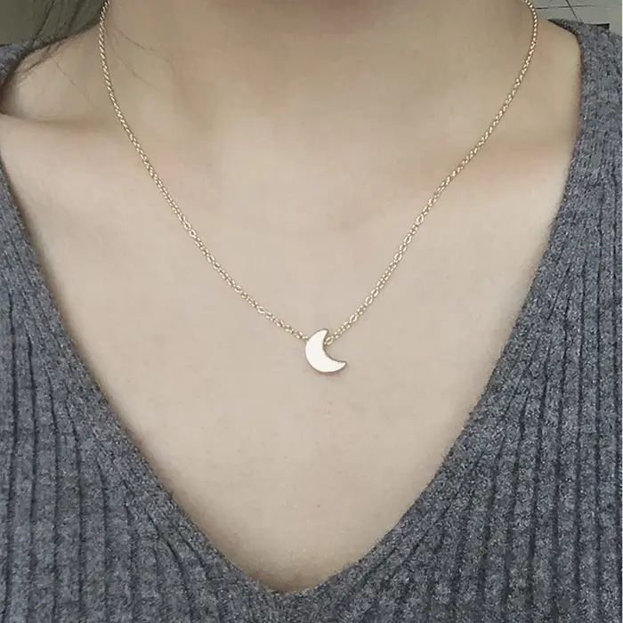 JOStar-Collier ras du cou en or et argent pour femme