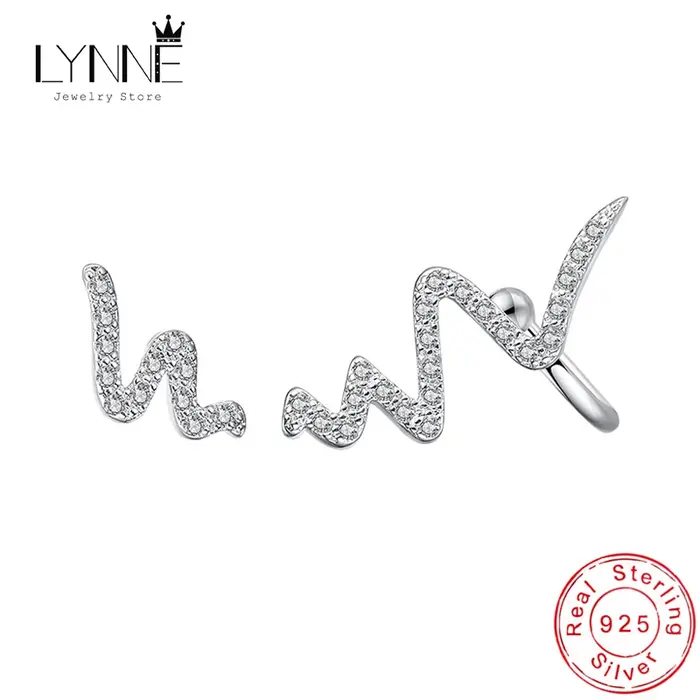 Zcomprend-Boucles d'oreilles en argent regardé 925 pour femmes, Boucles d'oreilles tendance punk roc