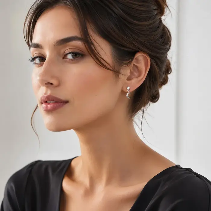 Boucles d'oreilles soleil et lune