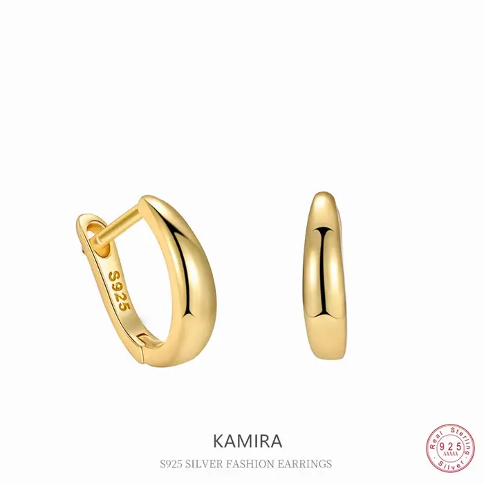 Boucles d'oreilles créoles simples et douces en argent sterling 925 pour femmes occasions spéciales mariage anniversaire party wedding浪漫优雅的女性耳环，适合各种特别场合，如婚礼、周年纪念和派对。