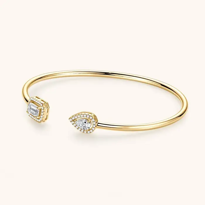 Bracelets manchette IOGOU en moissanite 0