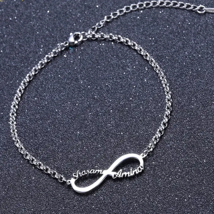 Bracelet Extron personnalisé avec nom pour femme