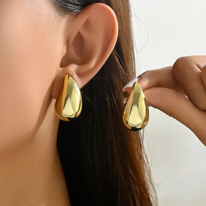 Boucles d'oreilles goutte d'eau de 3CM pour femmes