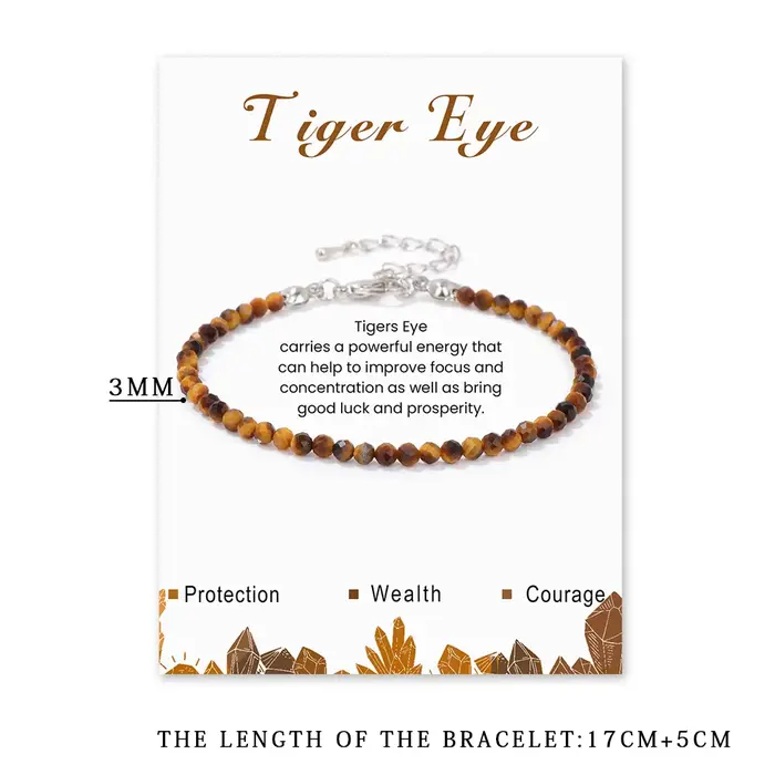 Bracelets en pierre naturelle d'améthystes pour femmes