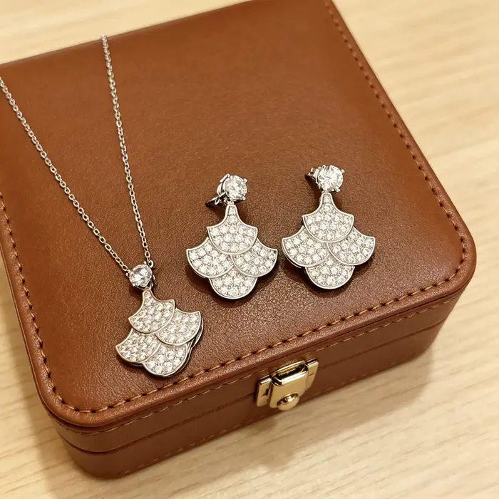 Parure de bijoux pour femme en argent S925