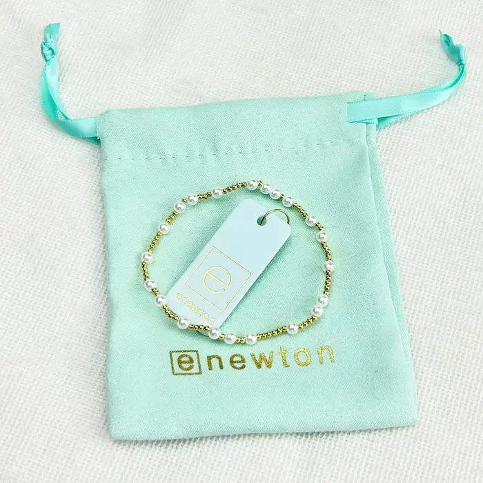 VKVVA – bijoux à la mode plaqué or, Bracelet de perles de 4mm non écrit avec perle, cadeaux d'annive