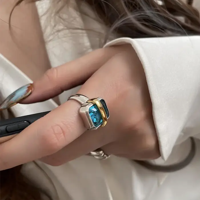Bague d'ouverture réglable pour filles et femmes