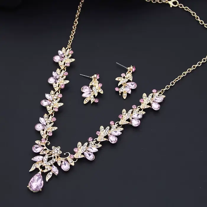 Parures de bijoux Princesse Couronne Rose pour Femme – Diadèmes