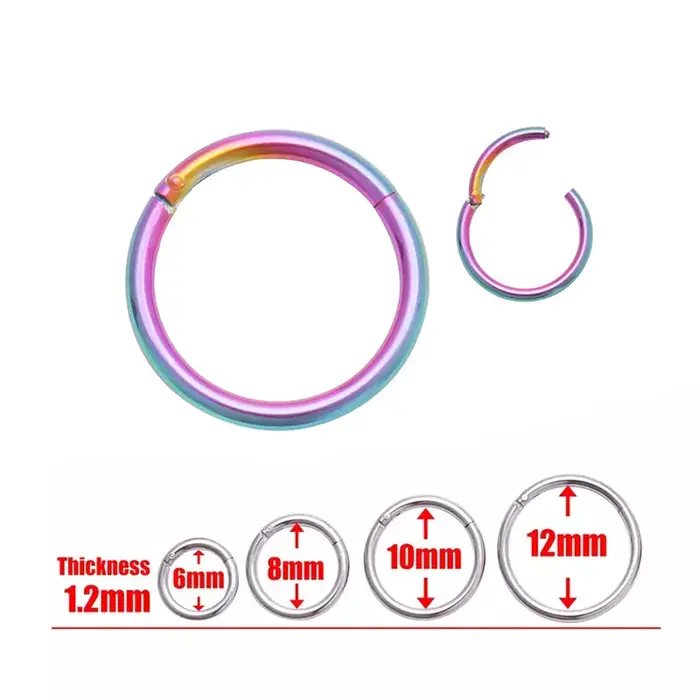 Boucles d'oreilles en acier chirurgical