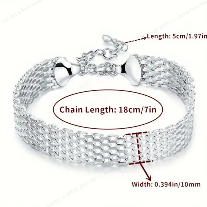 Bracelet en argent sterling 925 pour femmes LADY
