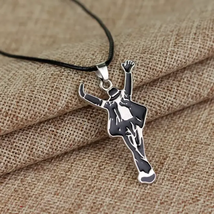 Artiste chanteur Michael Jackson mauvais collier Rock Roll éternel classique MJ pendentif charme cha