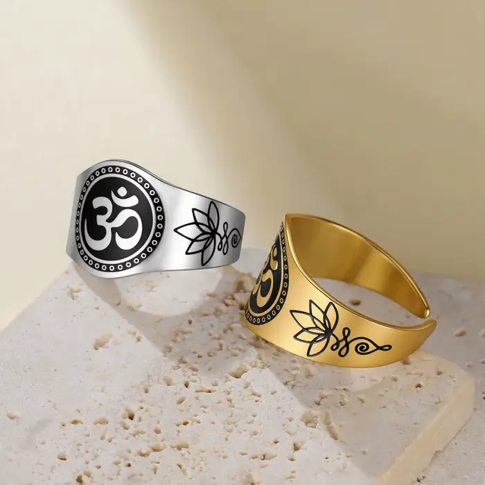 Bague Symbole OM Unalome