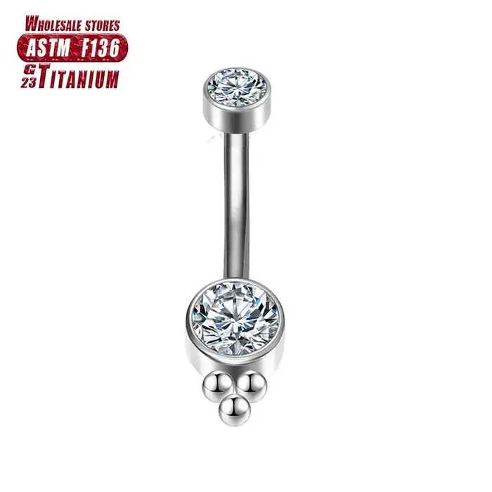 Anneau de nombril en titane pour femme, piercing industriel en spirale, diaphragme, ClUnicef Helix, 