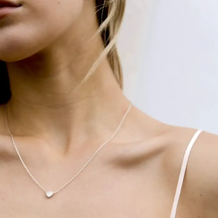 Collier coeur plaqué or K | Collier plaqué argent