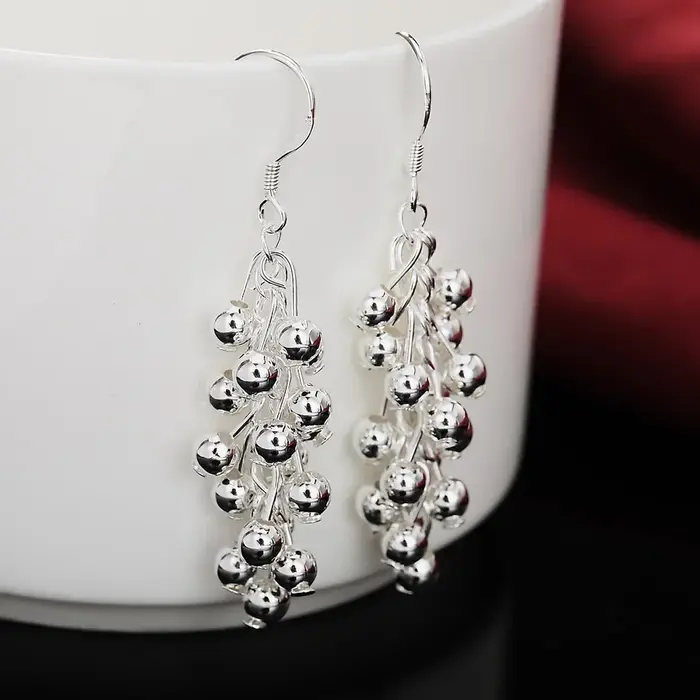 Boucles d'oreilles créatives en argent sterling 925 pour femme