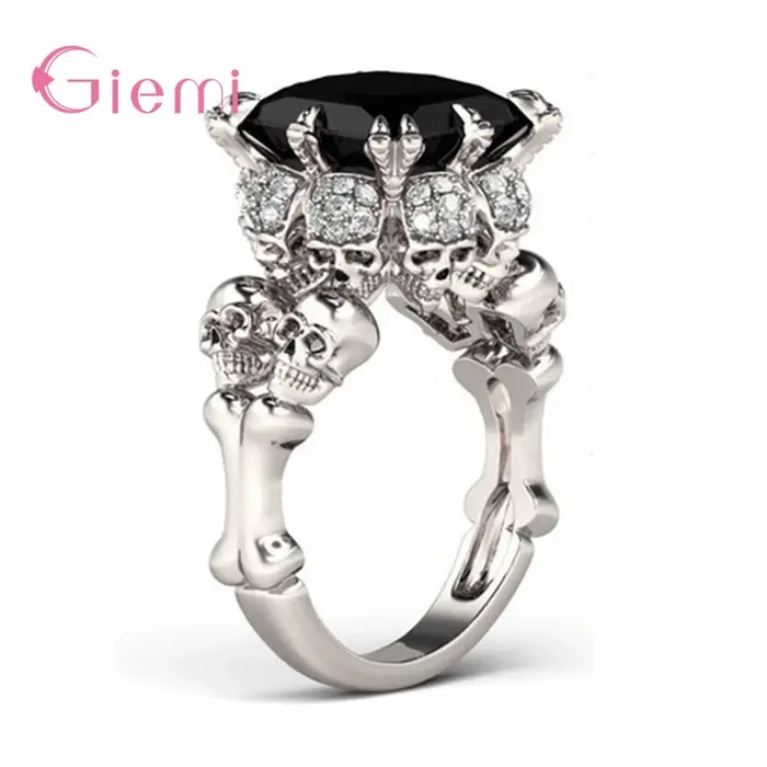 Bague crâne Style Punk pour femmes