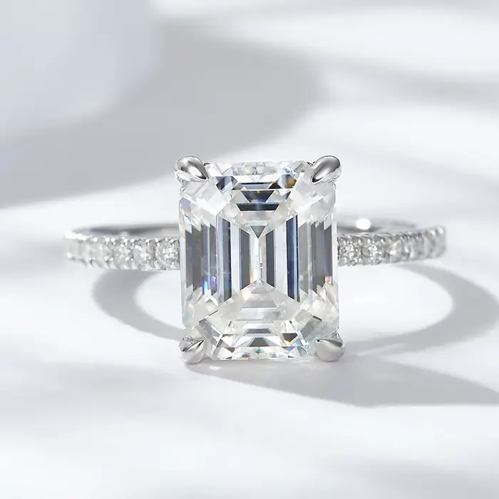 Bague de mariage en argent Sterling 925 sertie de Moissonite D Color VVS1 pour femme occasions spéciales anniversaire mariage élégante et durable