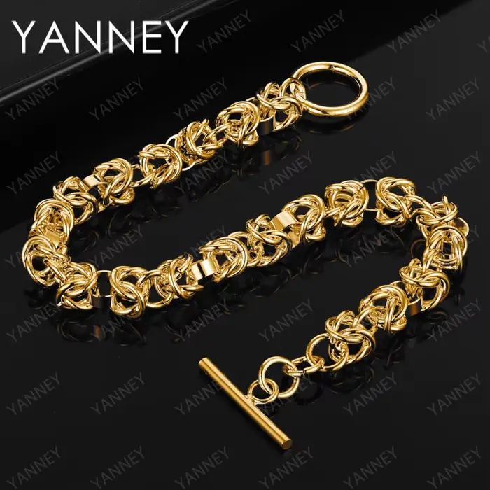 Bracelet tressé fin en argent Sterling 925 pour femmes, breloque de 8 pouces, or 18 carats, accessoi