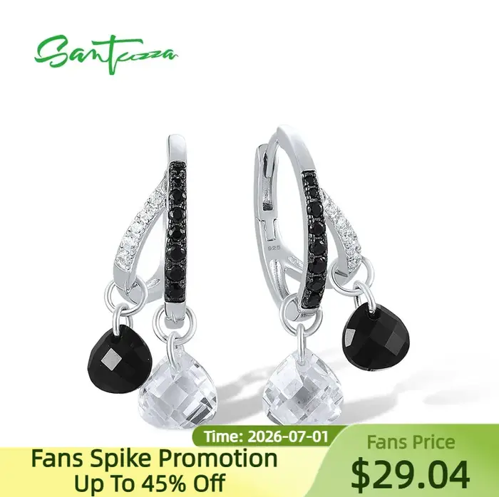 SANTUZZA-Boucles d'Oreilles en Argent Sterling 925 group pour Femme, Bijoux Fins de Haute Qualité