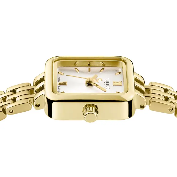 Montre Julius pour femme Bracelet en acier inoxydable pour femme Cadeau de luxe Montre Touristes-couche Cadran Mode Montre JA-771
