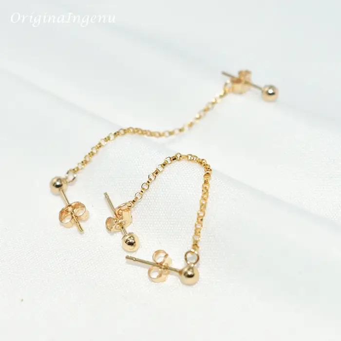 Boucles d'oreilles en or 14K rempli style vintage boho pour femmes occasions spéciales et soirées élégantes