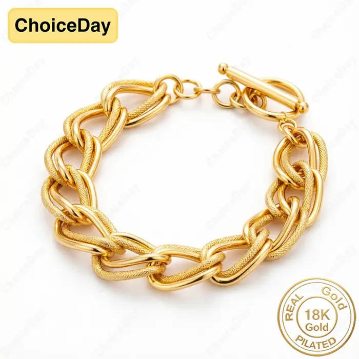 Bracelet noué exquis plaqué or 18 carats pour hommes et femmes, bijoux de mode, cadeau, accessoires 