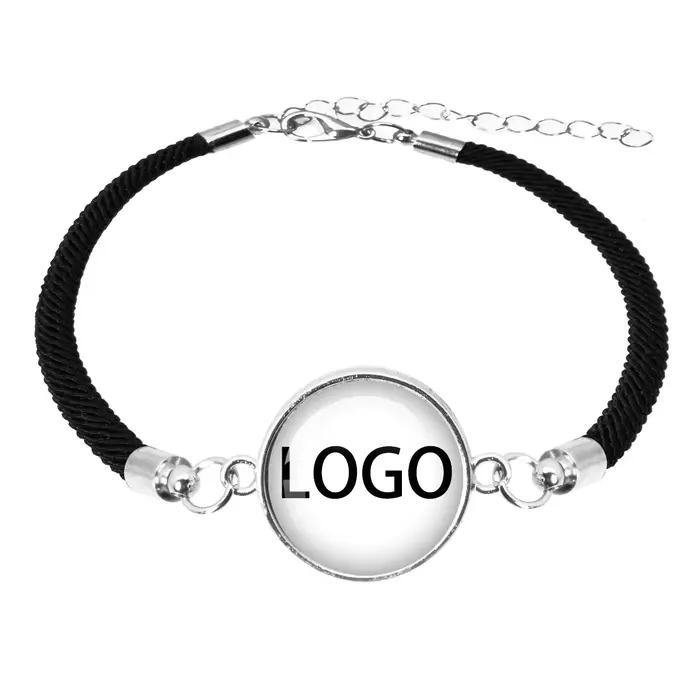 Bracelet personnalisé avec Photo rouge et noir