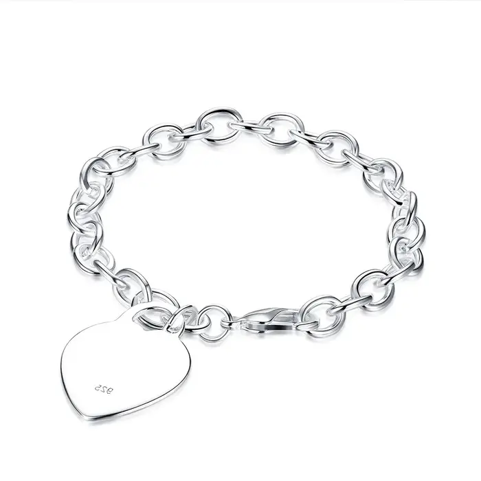 Bracelet en argent Sterling 925 pour hommes et femmes